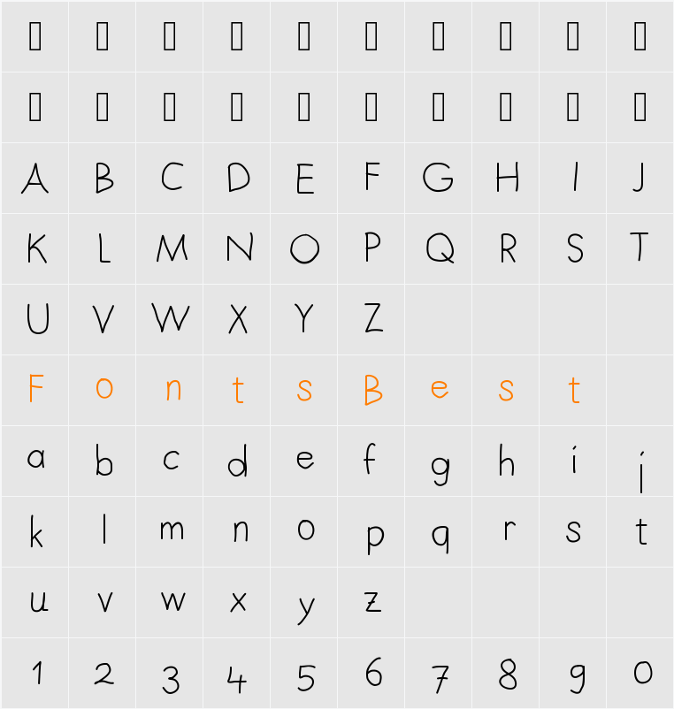 Lazara Character Map