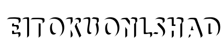 EitokuOnlShaD Font Image