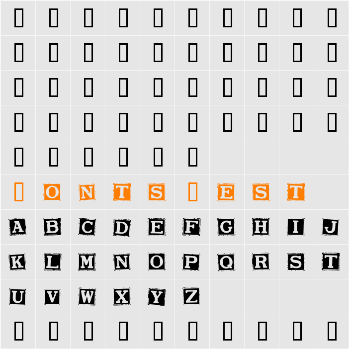 Smargana Character Map