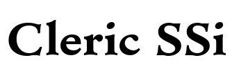 Cleric SSi Font Image