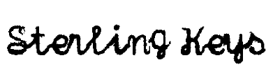 Sterling Keys Font Image