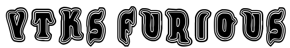 VTKS FURIOUS Font Image