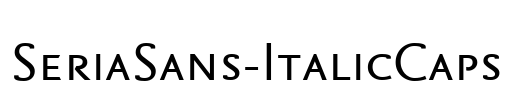 SeriaSans-ItalicCaps