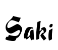 Saki Font Image