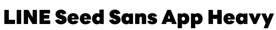 LINE Seed Sans App Heavy