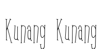 Kunang Kunang Font Image