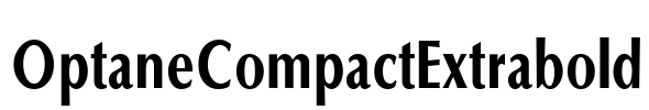OptaneCompactExtrabold Font Image