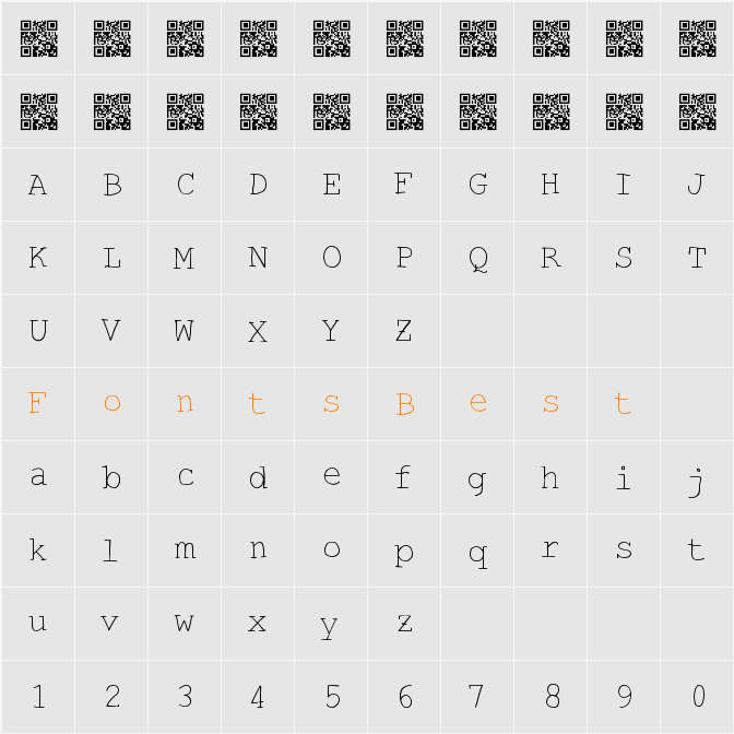 HandTypist Character Map