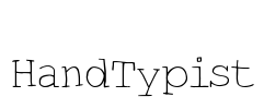 HandTypist Font Image