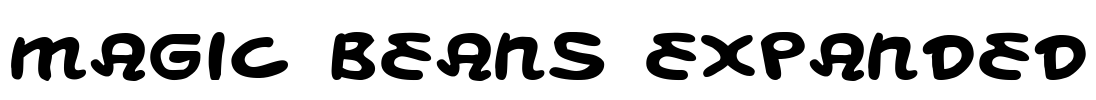 Magic Beans Expanded Font Image