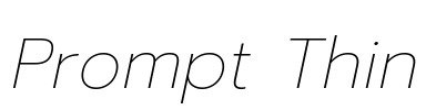 Prompt Thin Font Image