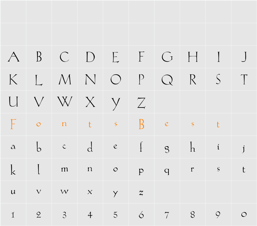 Lilith-Light Character Map