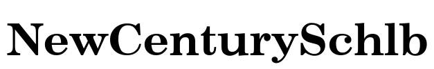 NewCenturySchlb Font Image