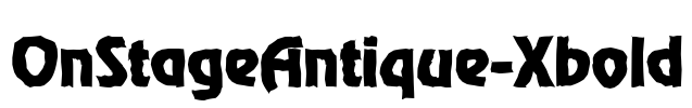 OnStageAntique-Xbold Font Image