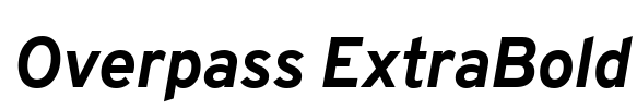 Overpass ExtraBold