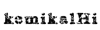 kemikalHi Font Image