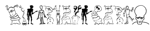 StrangeFriends Font Image