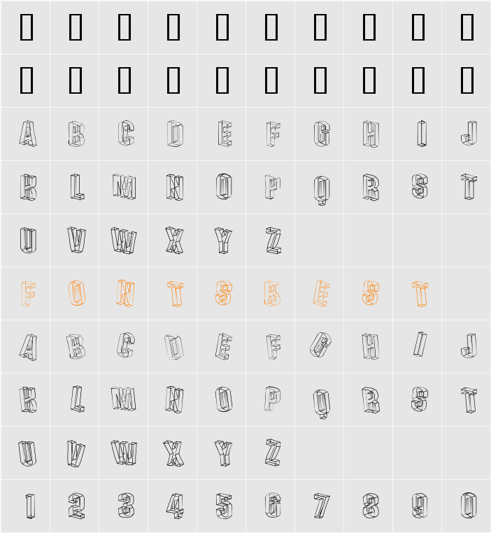 DreideeSketches Character Map