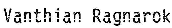 Vanthian Ragnarok Font Image