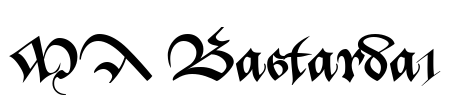 MA Bastarda1 Font Image