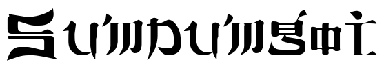 Sumdumgoi Font Image