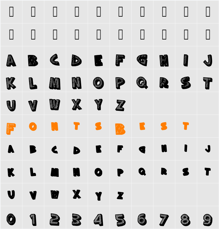 silly Character Map