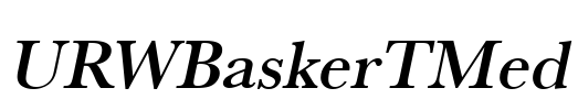 URWBaskerTMed Font Image