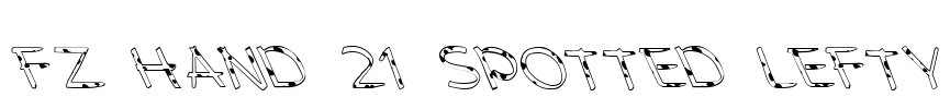 FZ HAND 21 SPOTTED LEFTY Font Image