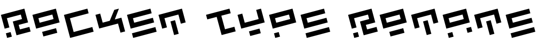 Rocket Type Rotate Font Image