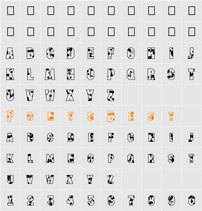 a_MachinaNovaDrp Character Map