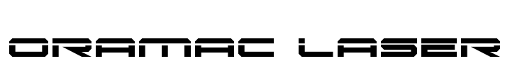Oramac Laser Font Image