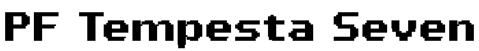 PF Tempesta Seven Font Image