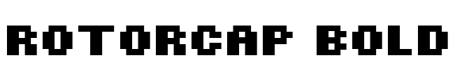 ROTORcap Bold Font Image