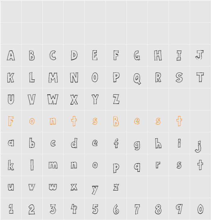 Key Tab Metal Character Map
