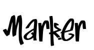 Marker Font Image