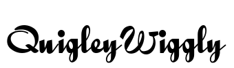 QuigleyWiggly Font Image