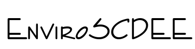 EnviroSCDEE Font Image