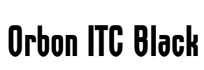 Orbon ITC Black Font Image