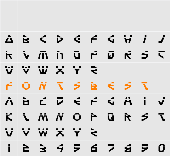 Terra Firma Laser Character Map