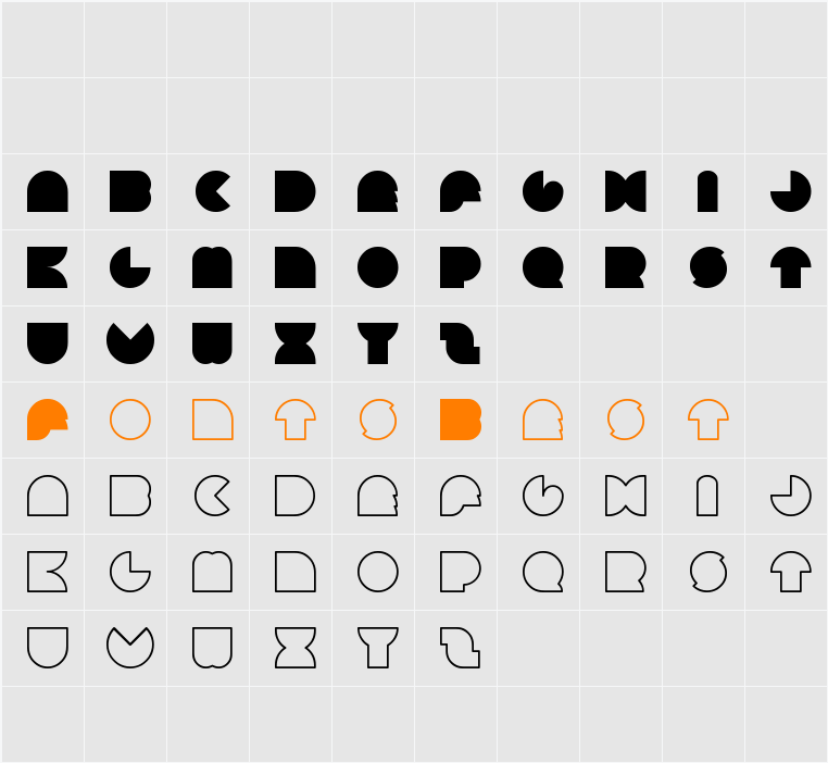 circa Character Map