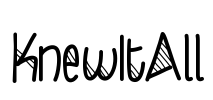 KnewItAll Font Image