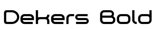 Dekers_Bold Font Image