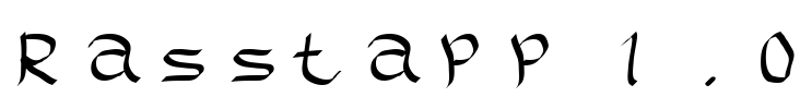 Rasstapp 1.0 Font Image