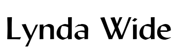 Lynda Wide Font Image