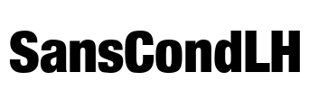 SansCondLH Font Image