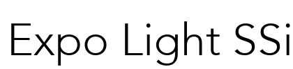 Expo Light SSi Font Image