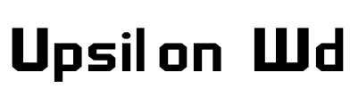 Upsilon Wd Font Image