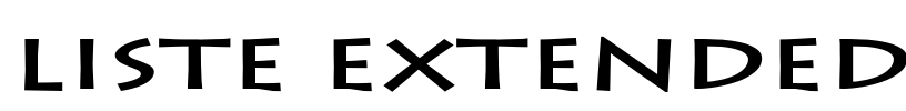Liste Extended Font Image