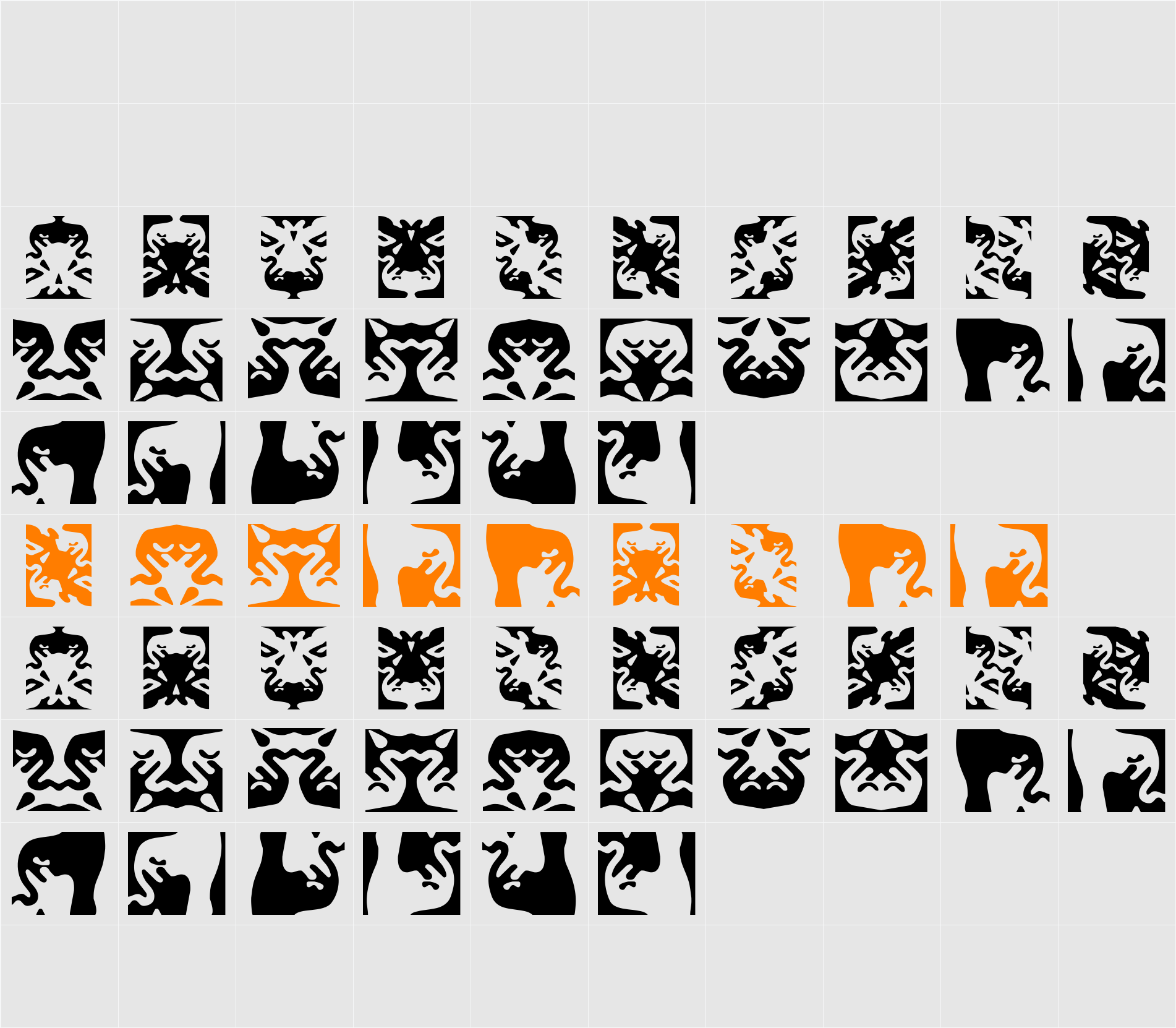 ObeyRorschach Character Map