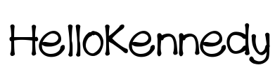 HelloKennedy Font Image